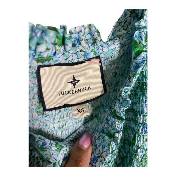 Tuckernuck Smocked Flutter Sleeve Midi Dress - Picture 4 of 5